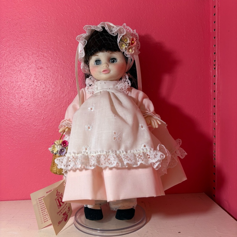 Vintage Classic A Royal Pink Doll West Virginia State Pride Miss Elsa EUC Retro